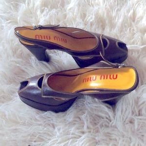 Vintage Miu Miu Platform Sandals